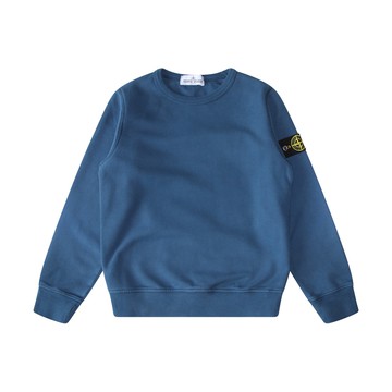 Stone Island - Light Blue Cotton Sweatshirt