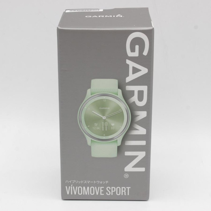 新品】GARMIN vivomove Sport Silver/Cool Mint 010-02566-43 スマートウォッチ ガーミン  ヴィヴォムーブ 本体 | LINEブランドカタログ