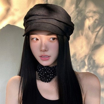 帽子 女生帽子 馬術帽 八角帽 顯臉小 透氣 氣質 防曬帽 穿搭配件 124