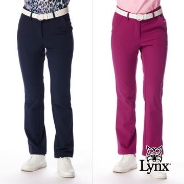 【Lynx Golf】女款複合面料保暖舒適全長窄筒褲(二色)