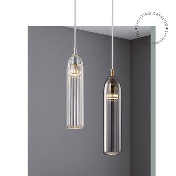 現代工業風玻璃吊燈22-7127-1、7127-2