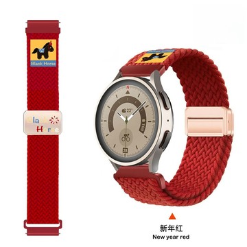 馬年新款禮帽馬 磁吸回環扣編織錶帶 適用 Apple Watch 11 10 9 8 7 6 蘋果錶帶42mm 46mm
