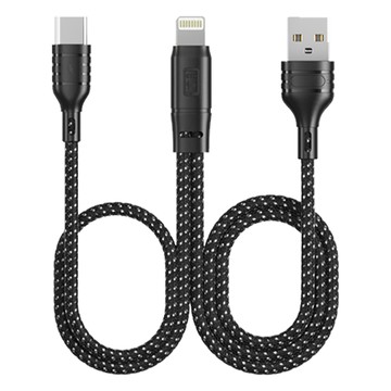 MoZuo 直播/錄音 同步充電「聲卡/直播」lightning 轉 Type-C/USB 一分二充電轉接線