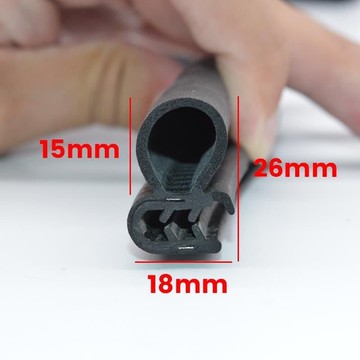 台灣24h🐑【超取最多20m】車庫門密封條 鐵捲門密封條【防風塵】車庫門密封條捲簾門 捲閘門防塵防風冷庫門通用膠條底部