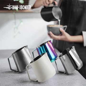 MHW-3BOMBER轟炸機GT拉花缸 意式咖啡拉花杯 U型缸嘴專業打奶泡杯