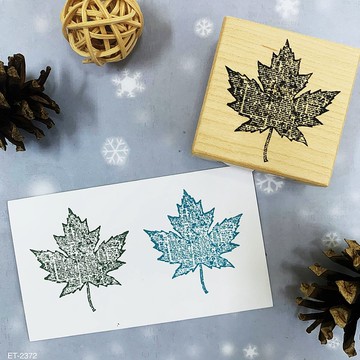 楓木印章-報紙楓葉 ET-2372