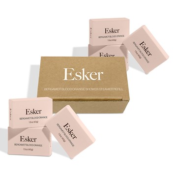 Esker Aromatic Shower Steamer Refills, Bergamot Blood Orange
