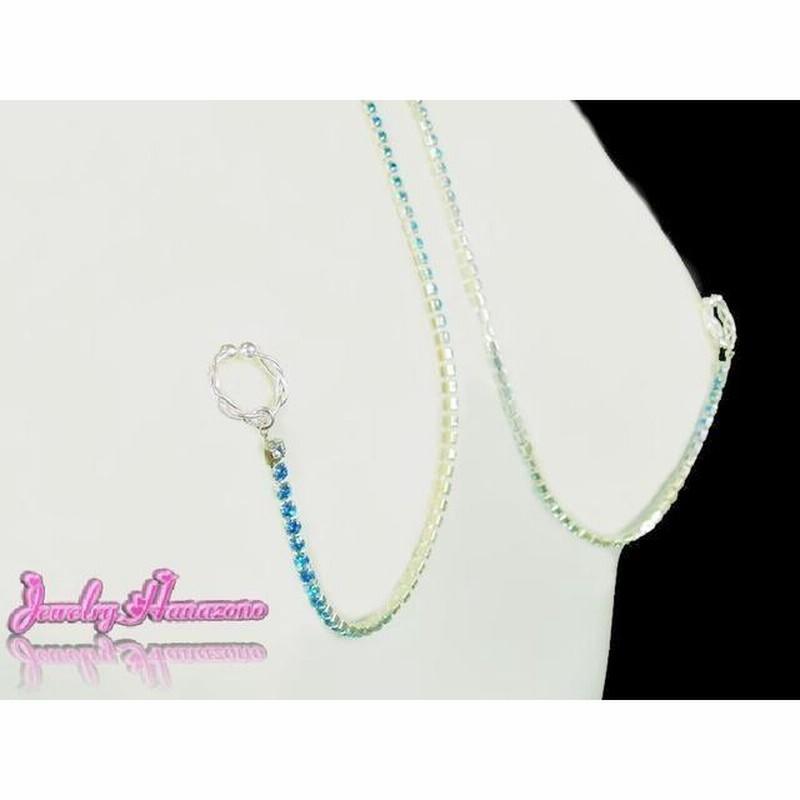 Amazon | [ジュエリーハナゾノ] ニップルネックレス オーバル