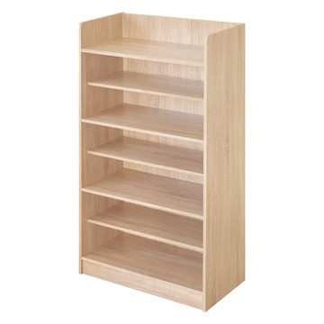 《HOPMA》艾爾七層鞋櫃 台灣製造 玄關櫃 開放收納櫃 置物邊櫃 鞋架-淺橡(漂流)木