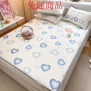 可水洗夏天冰絲冰涼床墊 涼席 乳膠涼感涼蓆 冰涼墊 夏季床包 空調軟席 裸睡天絲席 冰絲床包 單人 雙人 空調席 超涼爽