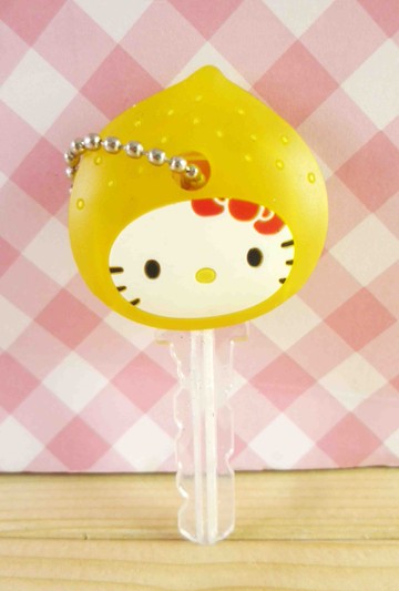 【震撼精品百貨】Hello Kitty 凱蒂貓~KITTY鎖套-檸檬黃