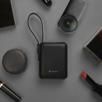 VIONTA Q 輕巧款自帶線行動電源-黑色