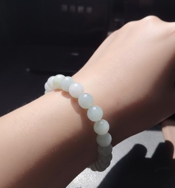 【好運連連】冰種飄花翡翠手珠手鍊 | 天然緬甸玉A貨翡翠 | 送禮