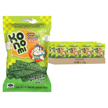 Konomi 相撲手 脆紫菜 原味  12g  60個