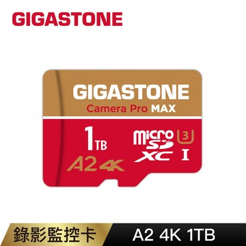 GIGASTONE 立達 Camera Pro MAX microSDXC UHS-Ⅰ U3 1TB攝影高速記憶卡(1T A2 4K)
