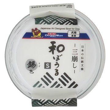 DoggyMan 多格漫 日式禪風碗 S 12 x 5cm 犬用  銀錫白  1個