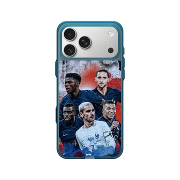 iPhone 17 Pro Max Clear (相機按鈕) 夜幕藍 - FFF - France National team - Mix Jerseys