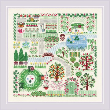 2047 - RIOLIS 十字繡材料包 - 我的花園