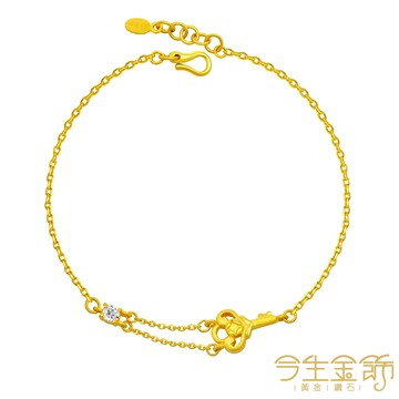 今生金飾 招財福Key手鍊 黃金手鍊