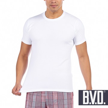 【BVD】時尚型男圓領短袖內衣4件組