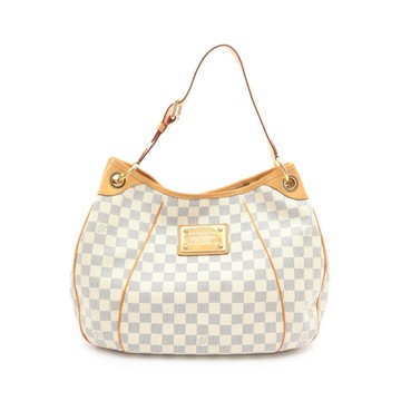LOUIS VUITTON LV 路易威登 Galliera PM 肩背包 白色 棋盤格帆布 N55215 【二手名牌BRAND OFF】