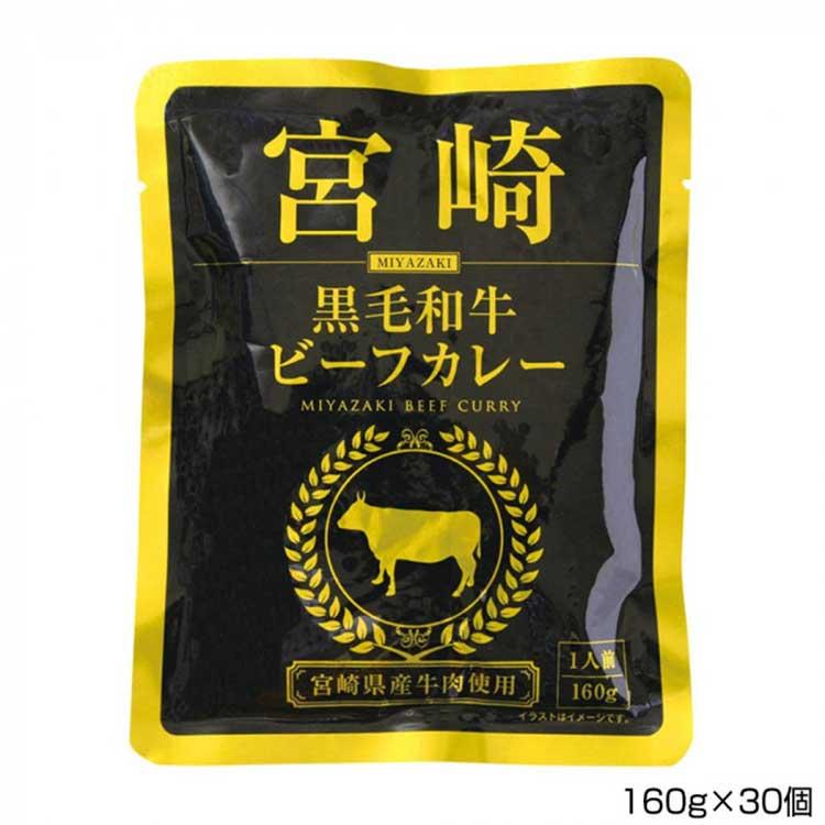 一 はじめ 宮崎黒毛和牛ビフーカレー 160g×30個 P10  （送料無料） 直送