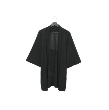 Back to Green-日本透膚羽織 滿版波折 線條tf-14/vintage kimono