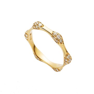 18K Infinity 六角鑽戒