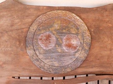 備前燒盤（約26cm）sr4-085