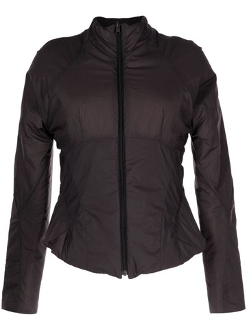 Hyein Seo - high-neck zip-up jacket - women - Polyester/Polyester/Nylon - 1 - Black
