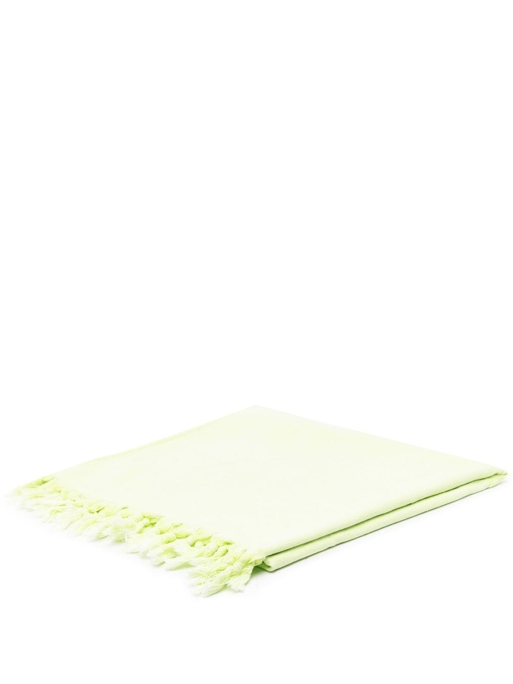 Bimba y Lola - logo-print detail beach towel - women - Cotton - One Size - Green