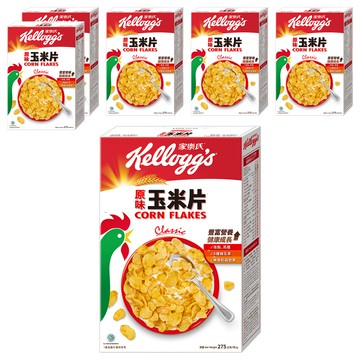 Kellogg's 家樂氏 CORN FLAKES 公雞玉米片 原味玉米片  275g  6盒