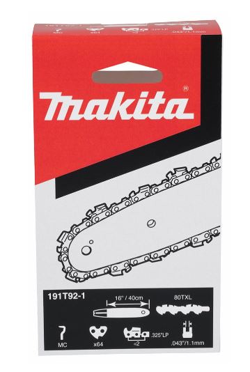 MAKITA 牧田 191T92-1 鏈鋸條 16" 80TXL-.325"-64-1.1mm 適用UC012