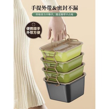 手提便攜保鮮盒露營戶外野餐盒食品級移動小冰箱大容量水果便當盒