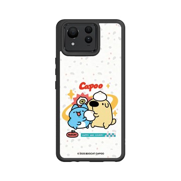 Zenfone 11 Ultra SolidSuit 黑 - 貓貓蟲咖波 Bugcat Capoo - 咖波與狗狗的包子時刻