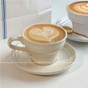歐式ins中古陶瓷咖啡杯碟精致下午茶紅茶杯高級儀式感簡約拿鐵杯