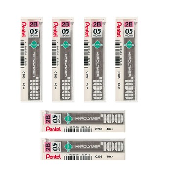 [家速配]飛龍WPC205-2B6自動鉛筆芯2B<6入>