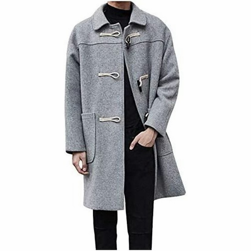 Fomansh ラシャコート メンズ ロングコート ジャケット ダッフルコート 大きいサイズ 厚手 冬 ライトグレー 3xl 通販 Lineポイント最大0 5 Get Lineショッピング
