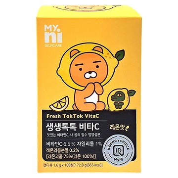 Myni Fresh Tok Tok 維他命C片，美味維他命  108顆  1600mg  1盒