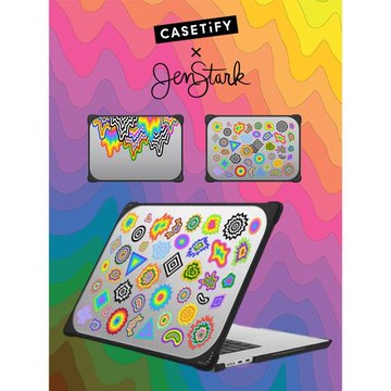 CASETiFY藝術家聯名Jen Stark適用蘋果MacBook Pro13/14/16寸電腦筆記本保護殼M3/M4套Air潮牌時尚全包防摔套