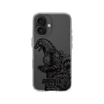 iPhone 16 Clear Case（相機按鈕） 透明 - 哥吉拉 Godzilla - 哥吉拉素描
