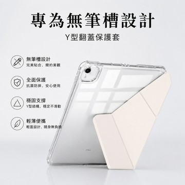 iPad無筆槽殼 保護殼 輕薄防摔 平板保護套 可折疊 透明殼 ipad10 11吋 Air8 Pro mini A16