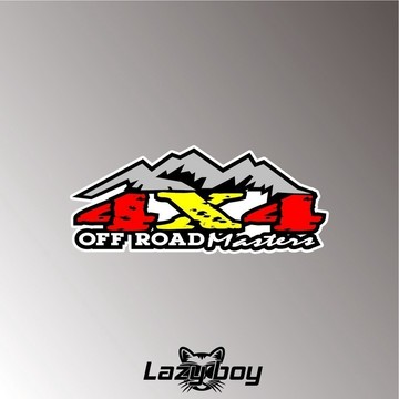 4X4 越野 OFF ROAD 山峰貼花 硬派 車貼 貼紙 防水貼紙 機車貼紙 汽車貼紙