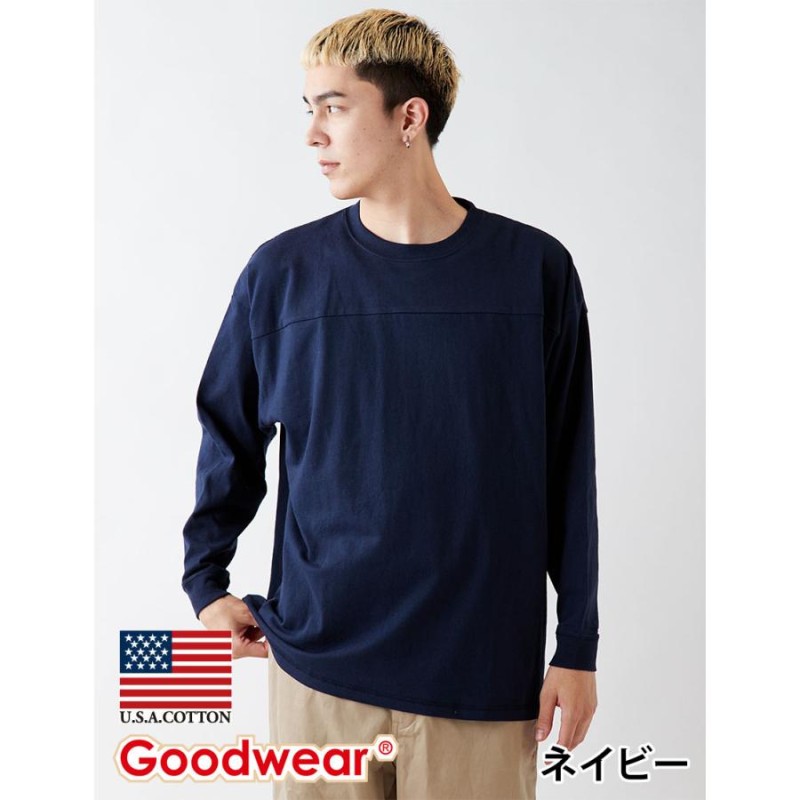 Goodwear 公式 SUPER BIGロンT メンズ レディース 7.6オンス USA