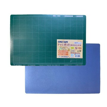 巨倫 A-2194 安全PVC 綠+藍 雙面桌墊 課桌墊 切割墊 40x60cm 厚度2mm【APP滿額下單4%點數(單一帳號最高1000點)】7/31止