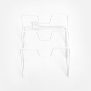 INK鐵製烤漆壁掛鍋蓋架 白