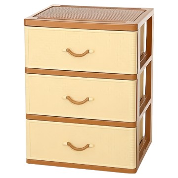 KEYWAY 聯府 特大佐藤三層櫃 附輪 JL-830 540 x 475 x 754mm 黃色  3個