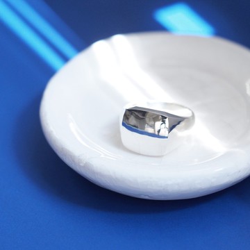 Bold 方形戒指 925銀