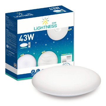 LiGHTNESS LED吸頂燈 皓月 43W 白光 壁切三段亮度