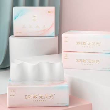+的意義白色超韌抽紙24包3層M碼整箱家用裝嬰兒專用餐巾紙擦手紙